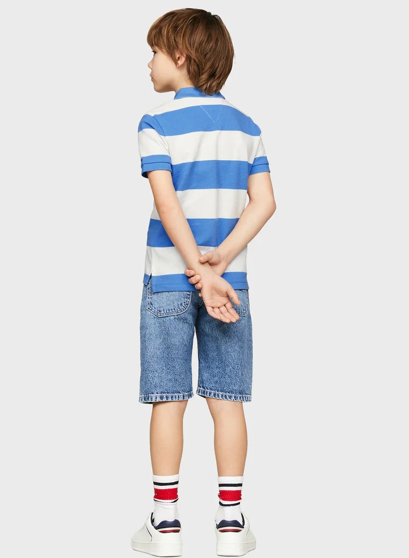 TOMMY HILFIGER Kids Color Block Polo