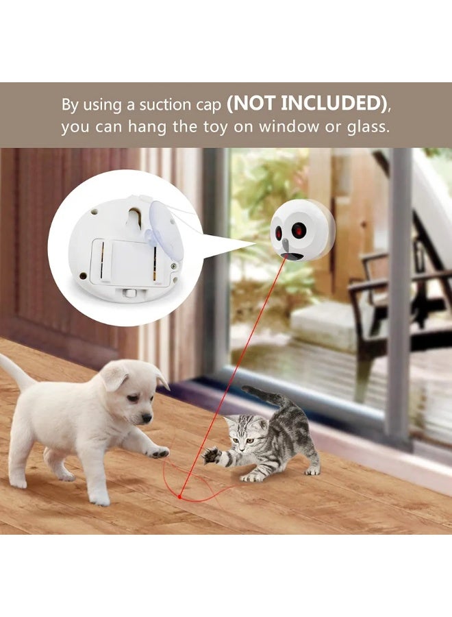 A.M Automatic Cat Laser Toy,Electric Random Rotating Laser Pointer Cat Toy for Indoor Cats,Smart Pet Toy Multiple Applications,Cat Laser Toy with Off Timer Setting Pet Funny Toy - Image 5