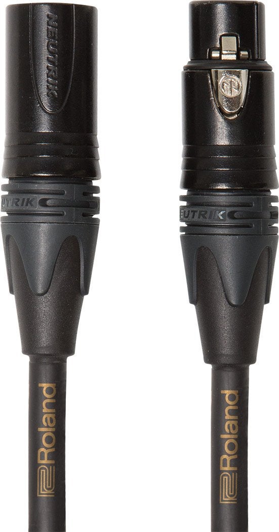 Roland Gold Quad Series Neutrik XLR Microphone Cable 15Feet