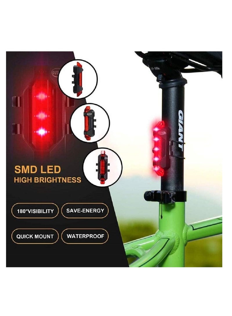 PRO365 Bicycle Lights Combo Pack/Rechargeable/Multiple Light Modes/Waterproof (Head and Tail Light) - Image 4