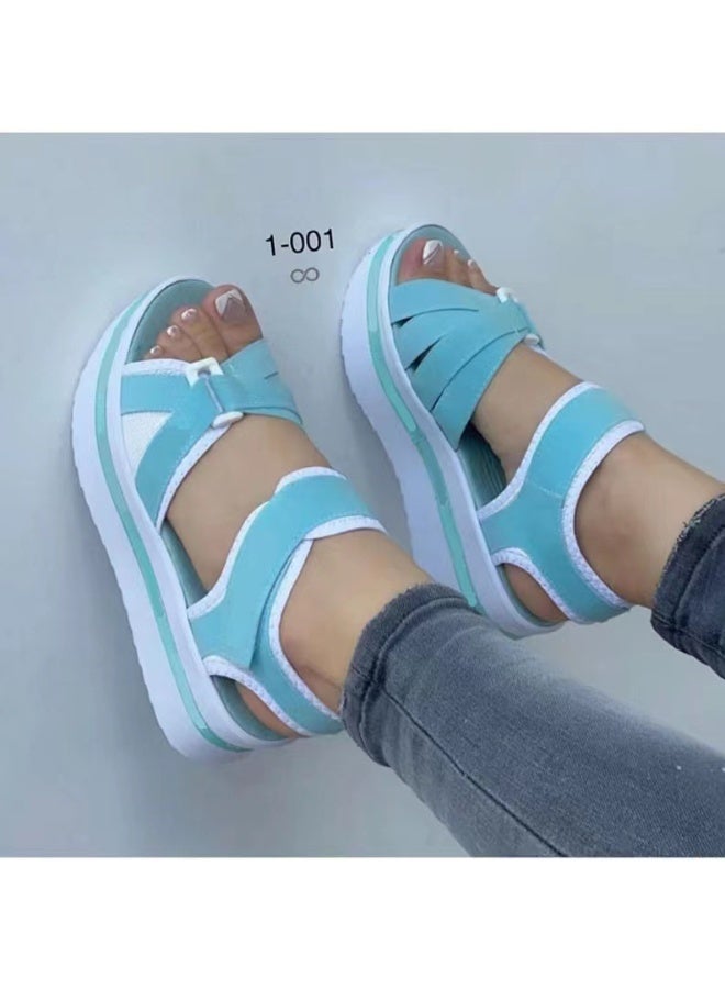 NIBEMINENT Summer  Women sandals Open Toe Fashion Heels Comfortable  Womens Wedge Footwear Fashion Lightweight Women's sandalias