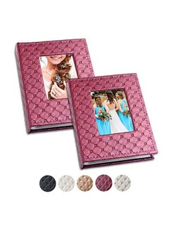 GPIRAL Photo Album 8x10- 52 Photos for 8x10 Wedding Photo Album, 2 Pack Leather Cover, Wedding Photo Album for 8x10 Photos,Wine Red  - Image 1