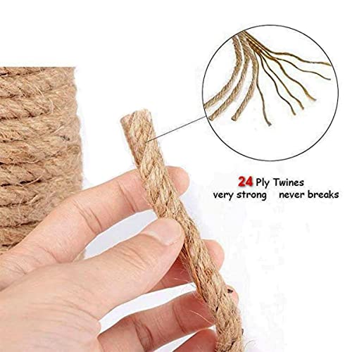 EOS- BUILDING TRUST Strong String Craft Feet Natural Thick Jute Hemp Rope (8 Mm, 20 Feet Length) - Image 4