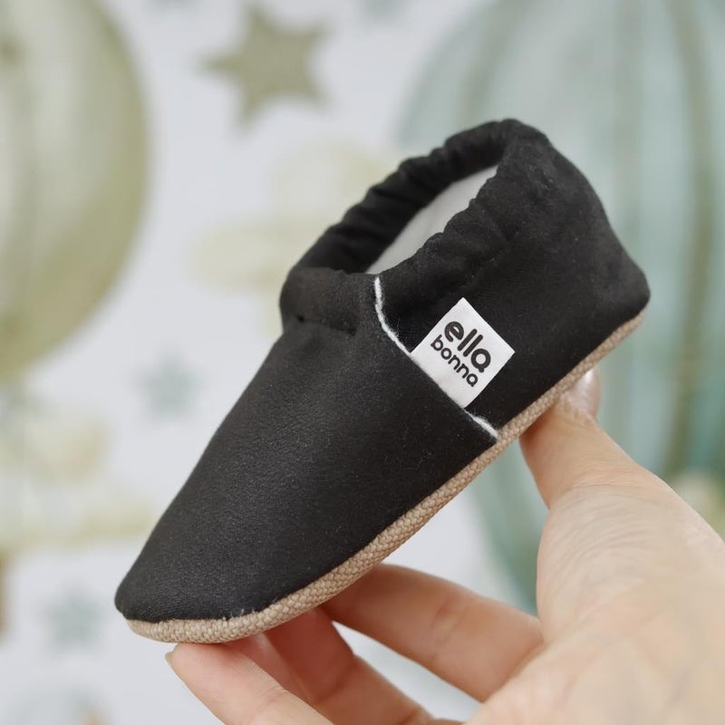 Ella Bonna Patterned Baby Booties, Non-Slip Sole, Home Nursery Shoes Slippers, Black  - Image 5