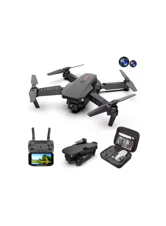 طائرة بدون طيار E88 عالية الدقة 4K - مثالية للتصوير الفوتوغرافي والفيديو الجوي - Image 1