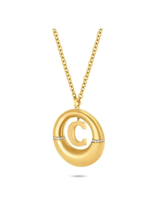 CERRUTI 1881 Valeria Gold Plated Stainless Steel Necklace for Women 700mm