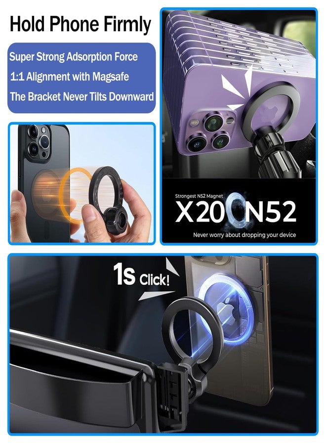 Hesanzol Magnetic Phone Holder for Honda Civic 2026 2025 2024 2023 2022 [11th Gen 7/9-inch Screen] Car Phone Mount for Civic Hatchback Sedan Touchscreen, Compatible with MagSafe - Image 5