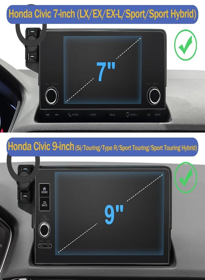 Hesanzol Magnetic Phone Holder for Honda Civic 2026 2025 2024 2023 2022 [11th Gen 7/9-inch Screen] Car Phone Mount for Civic Hatchback Sedan Touchscreen, Compatible with MagSafe - Image 3