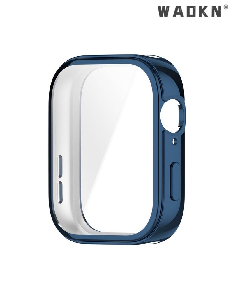 WAOKN 3 PCS Case for HUAWEI Watch Fit 3 Soft TPU Screen Protector Cover Black,Clear and Blue，all inclusive TPU tempered protective case, shell film integrated watch protective cover, thin and comfortable，made of high quality durable tpu - Image 3