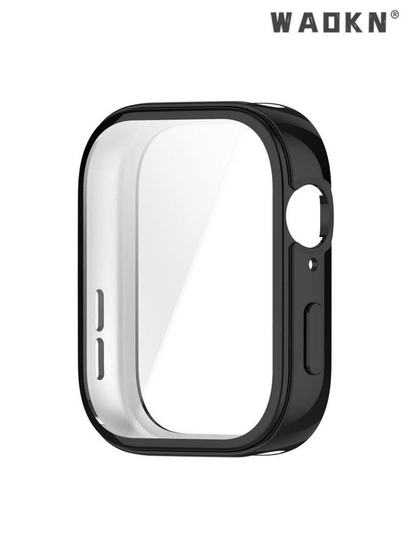 WAOKN 3 PCS Case for HUAWEI Watch Fit 3 Soft TPU Screen Protector Cover Black,Clear and Blue，all inclusive TPU tempered protective case, shell film integrated watch protective cover, thin and comfortable，made of high quality durable tpu - Image 5