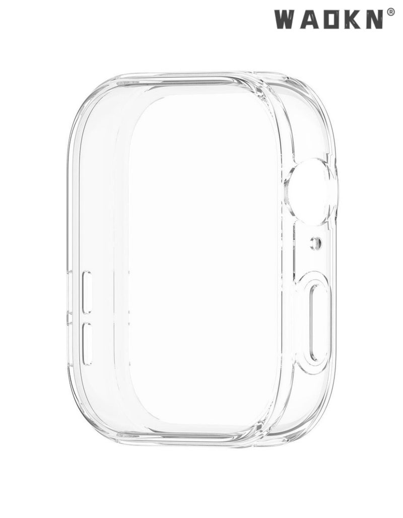 WAOKN 3 PCS Case for HUAWEI Watch Fit 3 Soft TPU Screen Protector Cover Black,Clear and Blue，all inclusive TPU tempered protective case, shell film integrated watch protective cover, thin and comfortable，made of high quality durable tpu - Image 4