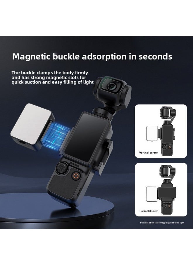 Generic Ulanzi Excellent Basket LM001 Is Suitable For DJI Dajiang Pocket3 Fill Light Sports Camera Magnetic Absorption Fill Light-Color:Pocket 3 Extended Lens  - Image 3