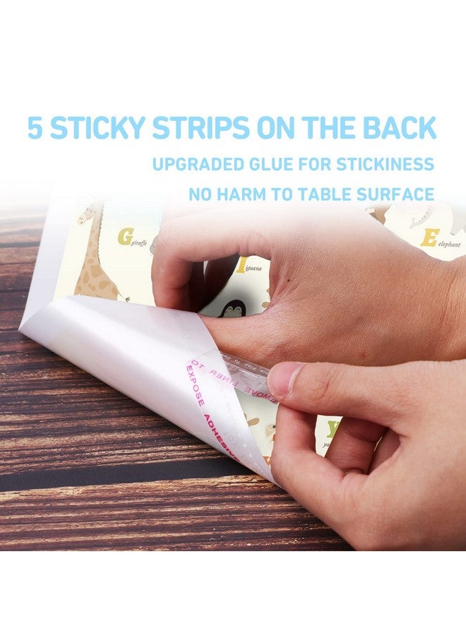 Babebay Disposable Stickon Placemats 40 Pack For Baby & Kids Restaurant Table Mats 12" X 18" Sticky Place Mats Toddler Baby Placemat Animal Alphabet Theme  - Image 4