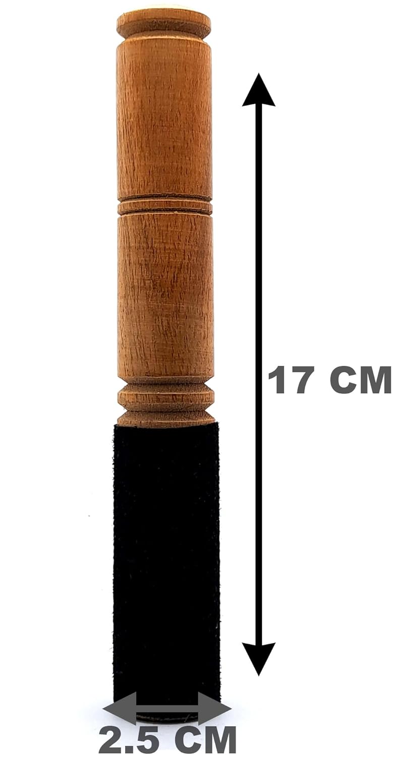 Uv Creation Singing Bowl Stick/Striker Pair Of 2 Stick Wooden And Leather (Red, Black) - Image 4