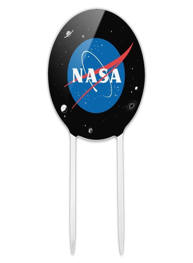 GRAPHICS & MORE Acrylic NASA Official Meatball Logo Cake Topper Party Decoration for Wedding Anniversary Birthday Graduation - Image 1