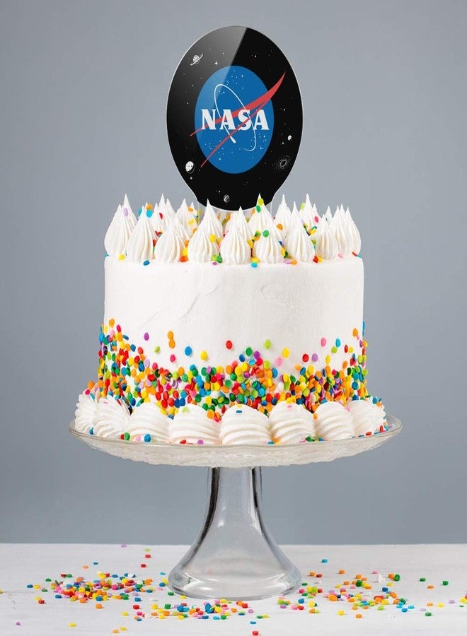 GRAPHICS & MORE Acrylic NASA Official Meatball Logo Cake Topper Party Decoration for Wedding Anniversary Birthday Graduation - Image 4