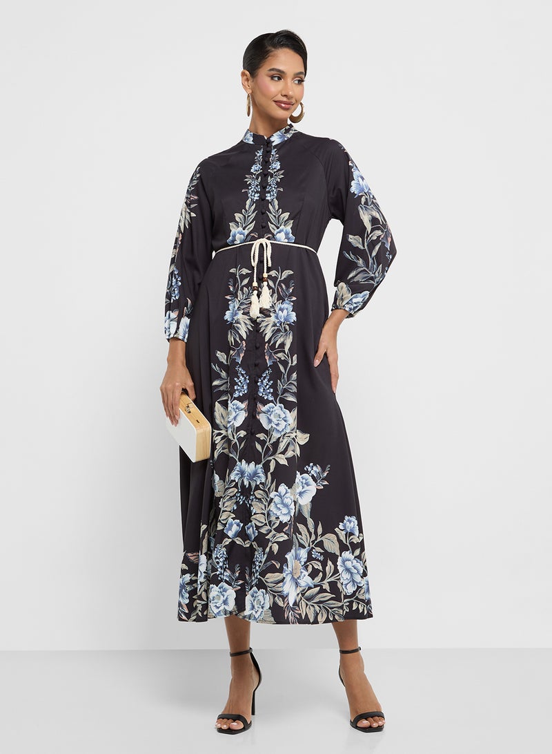Khizana Floral Print Dress - Image 4