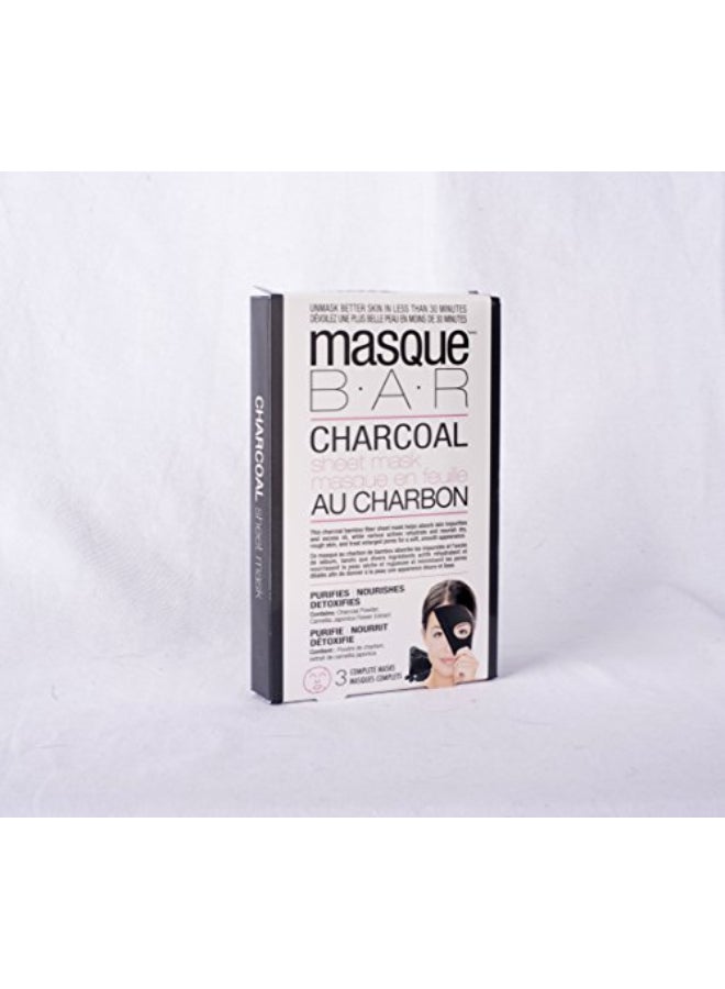 Masque Bar Charcoal Sheet Mask 3 Pack - Image 4