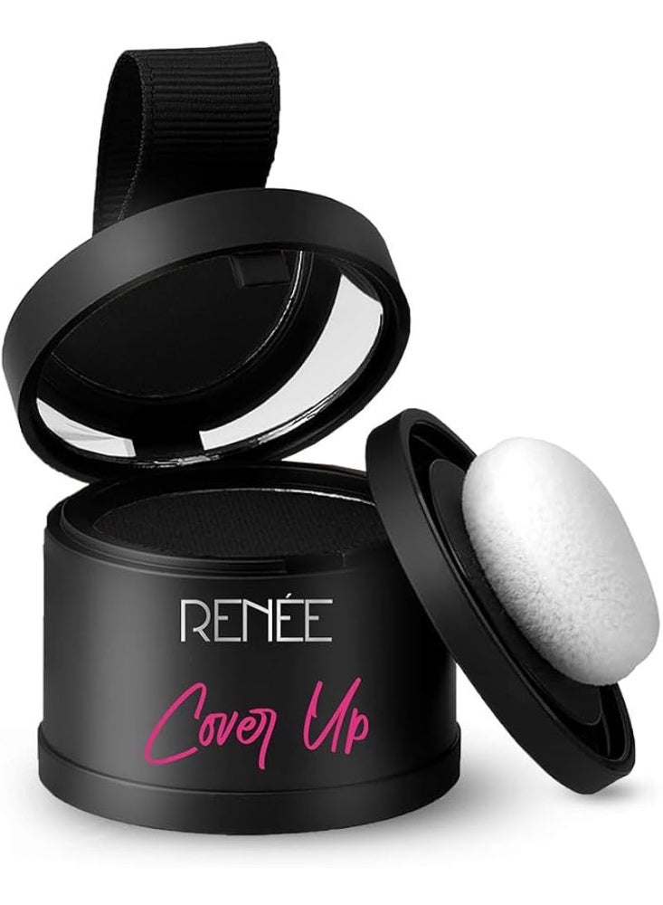 رينيه بودرة رينيه لتغطية الشعر - أسود، تساعد على تغطية جذور الشعر الرمادية وفراغات الشعر فورًا، غنية بالأصباغ، تمنح الشعر كثافةً وامتلاءً، تدوم طويلًا بلمسة نهائية مطفية، بودرة لتطبيق مثالي، 4 غرام - Image 1
