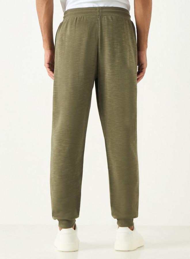 Kappa Logo Detail Joggers with Drawstring Closure and Pockets - Image 3