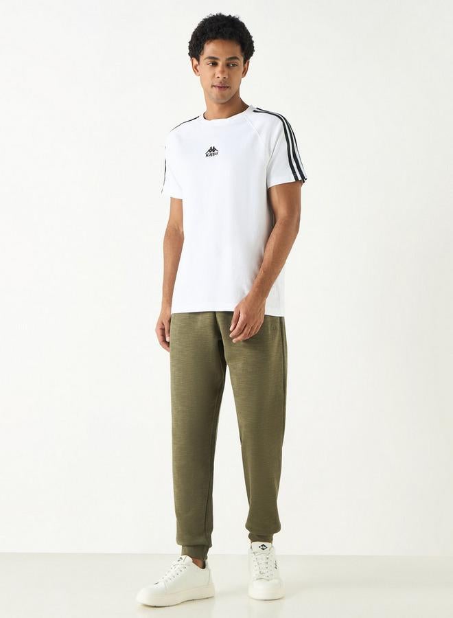 Kappa Logo Detail Joggers with Drawstring Closure and Pockets - Image 2