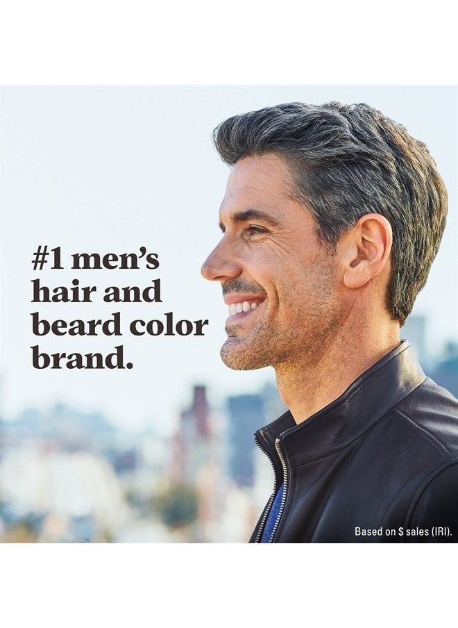 Just For Men - Just For Men Touch of Gray, Mens Hair Color Kit with Comb Applicator for Easy Application, Great for a Salt and Pepper Look - Black, T-55, Pack of 3 - Image 1