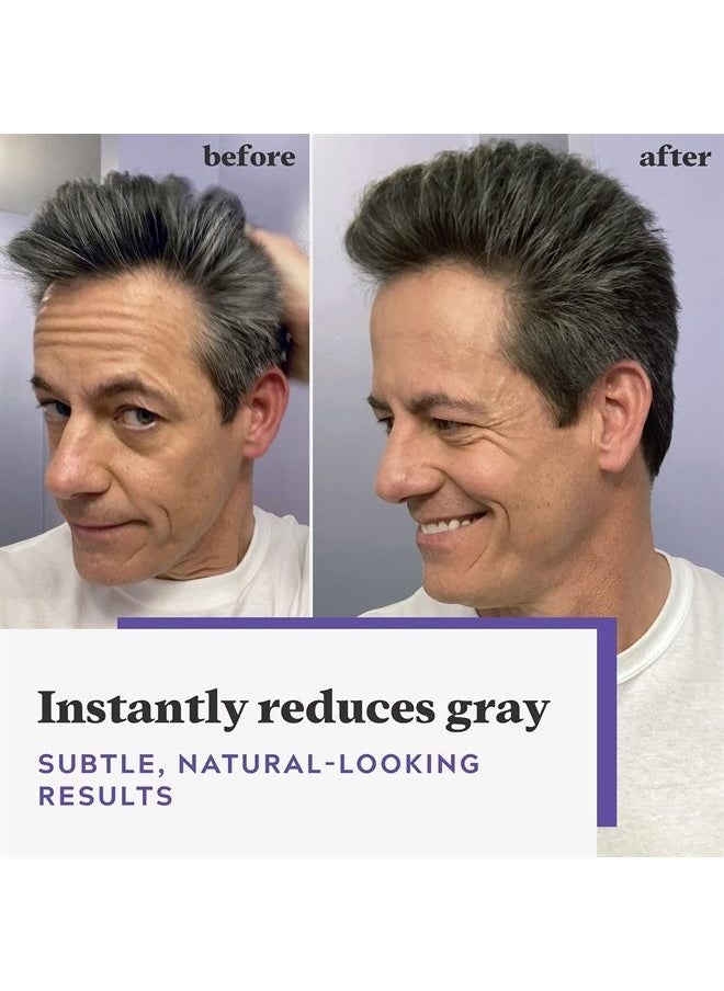 Just For Men - Just For Men Touch of Gray, Mens Hair Color Kit with Comb Applicator for Easy Application, Great for a Salt and Pepper Look - Black, T-55, Pack of 3 - Image 1