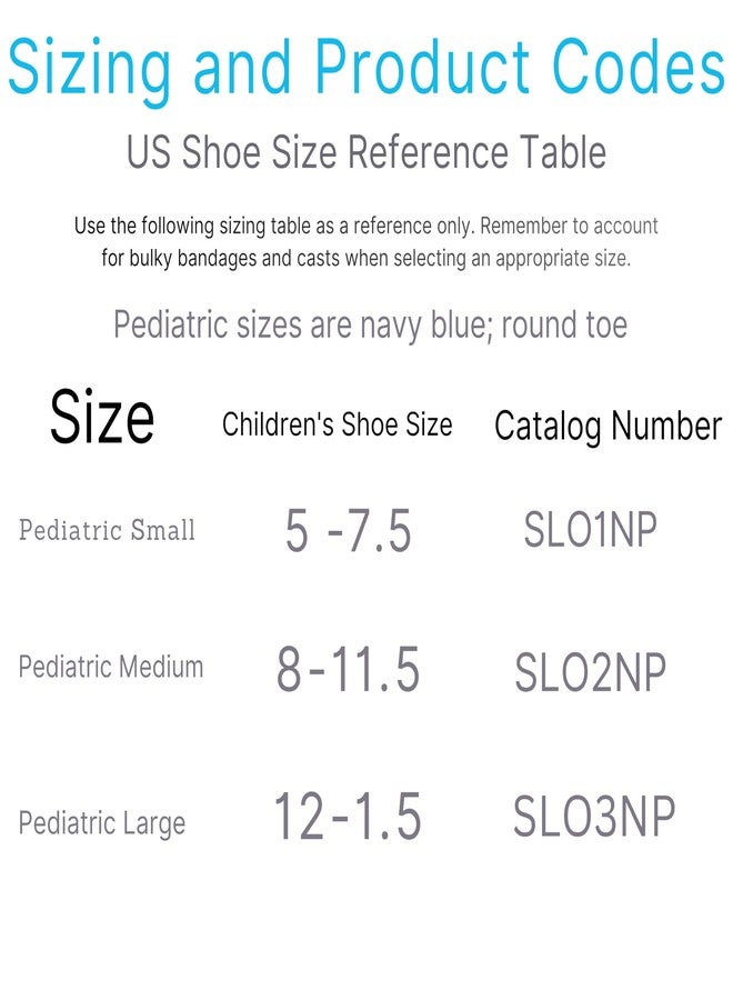 Darco International Slimline Cast Boot -Pediatric Medium (US Child 8 -11.5) – Lightweight Post-Operative Support – Navy – Part # SLO2NP - Image 2