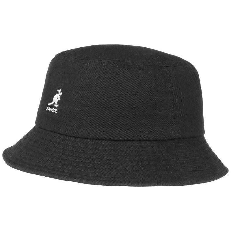 Kangol Washed Bucket Hat - Black/XL Black, X-Large - Image 1
