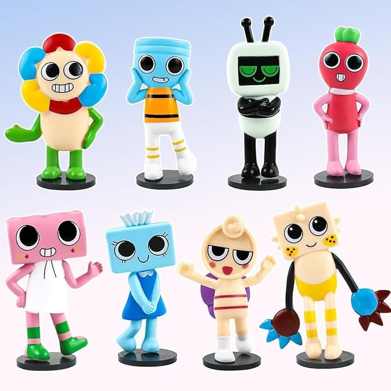 BLUE BARE Cute Dandy's Character's Action Figures Collection, Cake Toppers For Birthday Party's Decorations And Great Gift For Any special Occasion Pack of Multiple Figures (8-Pack) - Image 3