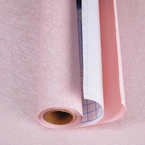 Abyssaly Pink Peel and Stick Self Adhesive Wallpaper Removable Waterproof Bathroom Countertop Contact Paper Kitchen Vinyl Wrap for Cabinet Countertops Wall Cover Counter Top Paper 157 X 7874 - Image 3