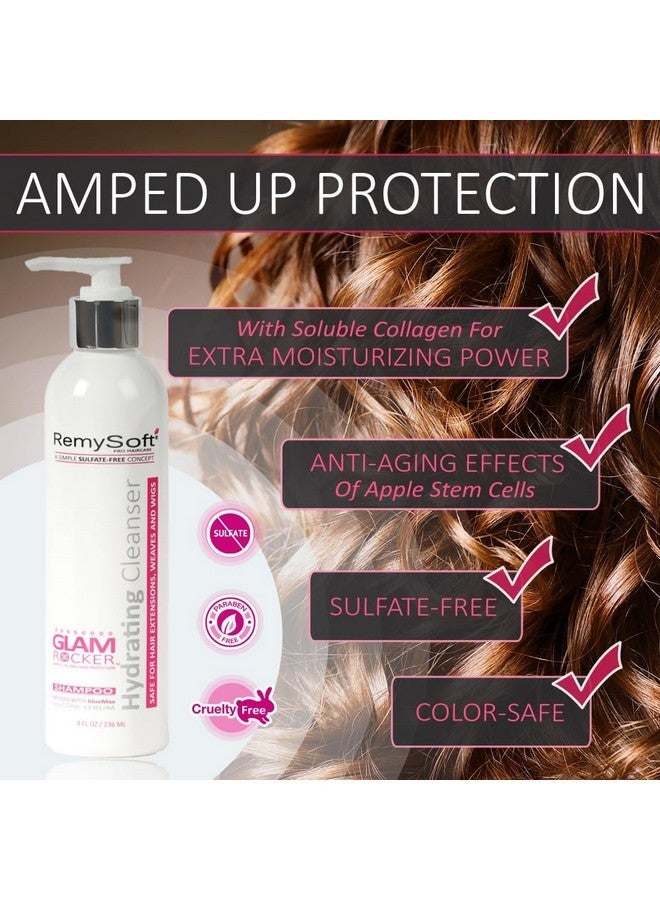 RemySoft Glam Rocker Rapid Renewal System - Safe for Hair Extensions, Weaves and Wigs - Salon Formula Shampoo, Conditioner & Leave-In Conditioner - Gentle Sulfate-free Lather - Image 2