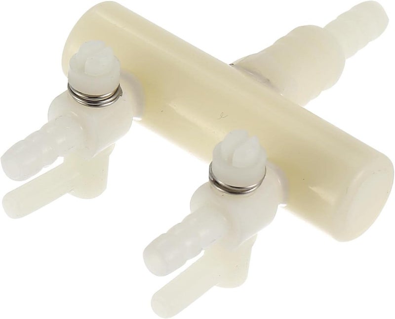 Meridian ZYHW Plastic Aquarium Filter Accessory – 2‑Outlet Air Flow Splitter Lever in White - CT - Image 3