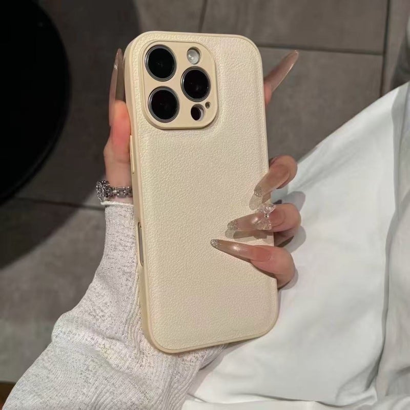 غطاء واقي، لـ باللون الأبيض iPhone 14 / 14 Plus / 14 Pro / 14 Pro Max، أبيض، ملمس جلد سهل التخزين عملي للاستخدام المتكرر لترتيب الأغراض - Image 1