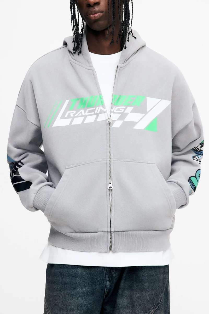 H&M Oversized Fit Zip-through hoodie