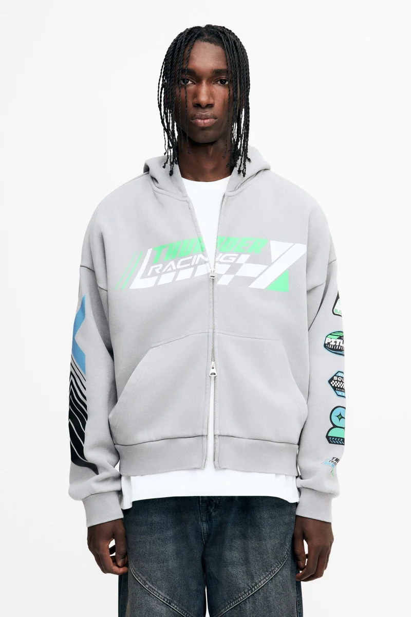 H&M Oversized Fit Zip-through hoodie