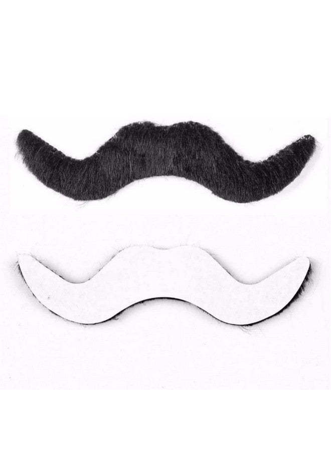ار اس شارب ولحية اصطناعية لاصقة ذاتيًا من RS Assorted للأطفال باللون الأسود (6 قطع) - Image 2