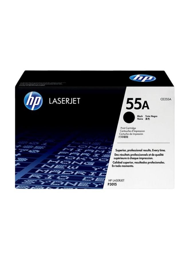 HP خرطوشة حبر أصلية لطابعة ليزر جيت طراز 55A أسود - Image 3