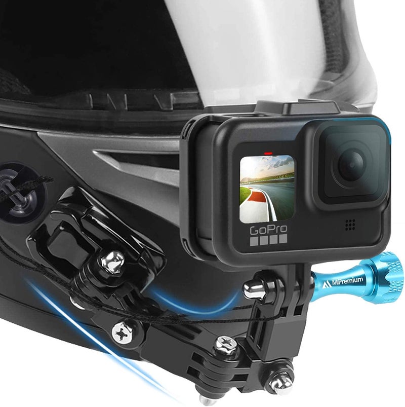 MiPremium Motorcycle Helmet Chin Mount Kit for GoPro and Other Action Cameras - Image 1
