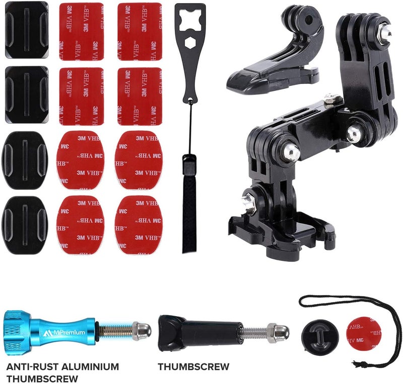 MiPremium Motorcycle Helmet Chin Mount Kit for GoPro and Other Action Cameras - Image 4