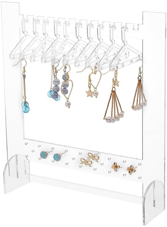 TPGP Transparent Acrylic Earring Display Stand With 10 Hangers - Image 1