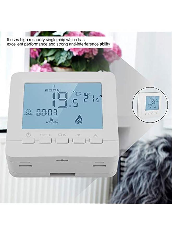 Thermostat Temperature Controller, Programmable Digital Thermostat LCD Screen Heat Pump Smart Thermostat, with Children Lock Protection, Data Memory, Holiday Mode, Different Working Modes - Image 3