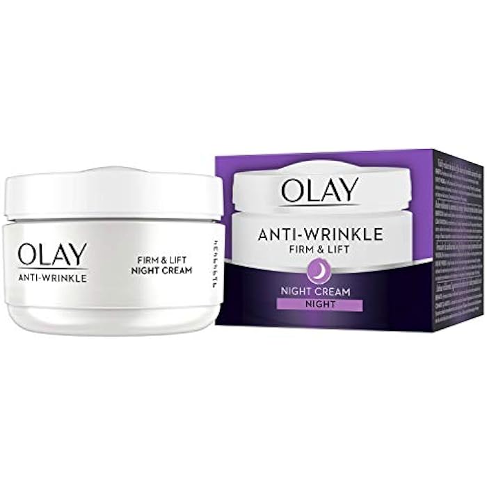 Olay Anti-Wrinkle Firm and Lift Night Cream for 40+, 1.7 Ounce - Image 1