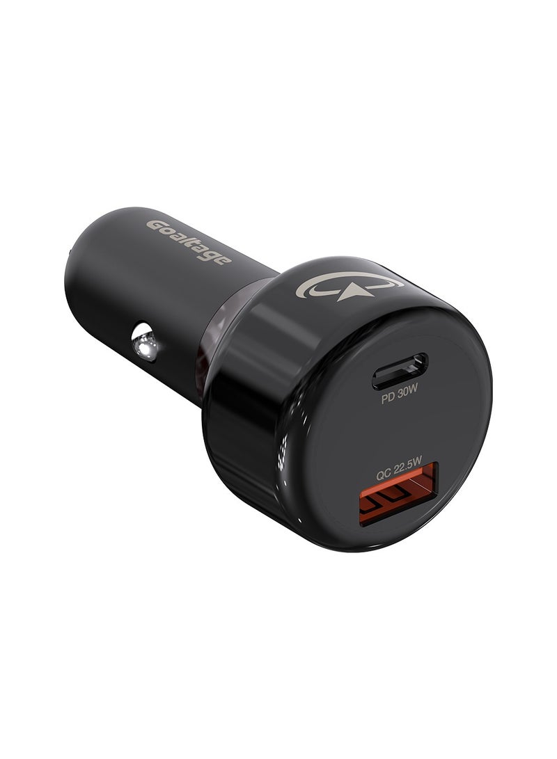Goaltage CH03 55W Car Charger with Safety Protection and Dual-Port Functionality - Image 1
