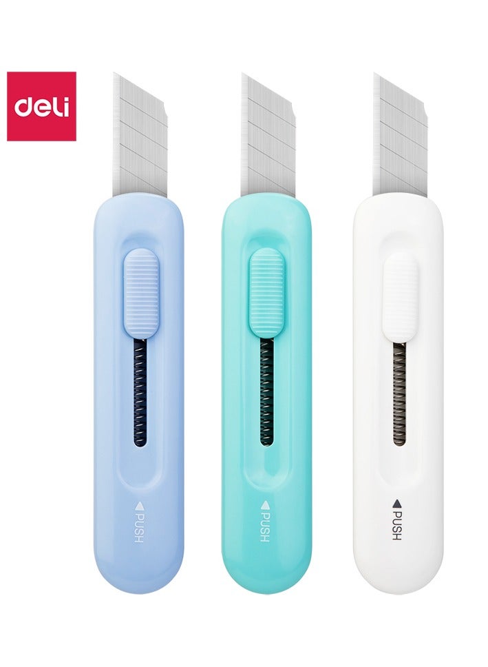 Deli 2079 Cutter – Compact automatic retractable alloy cutter - ideal for craft, office & daily cutting - Image 1