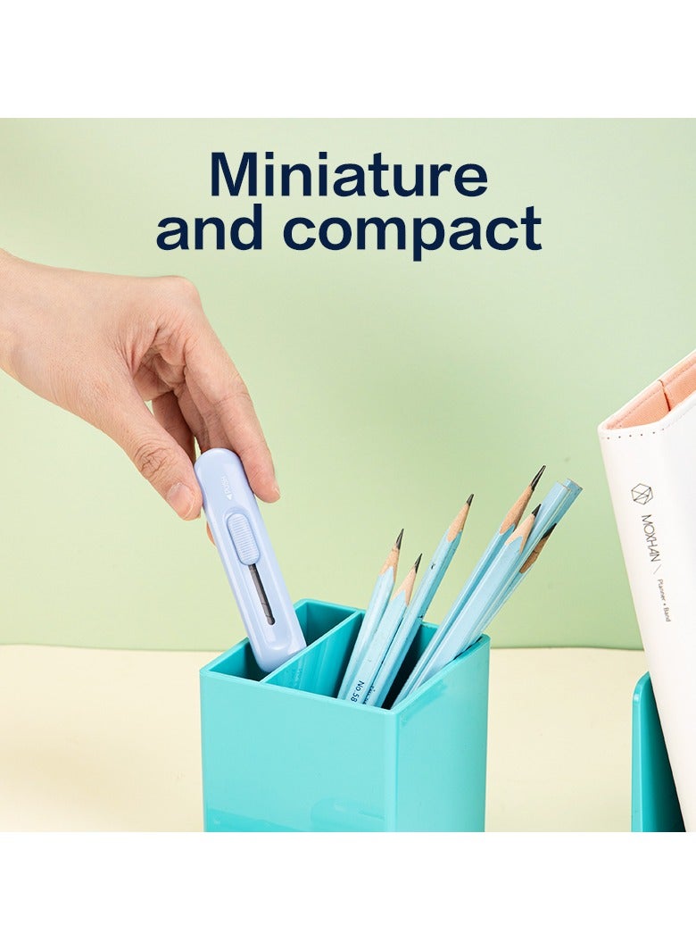 Deli 2079 Cutter – Compact automatic retractable alloy cutter - ideal for craft, office & daily cutting - Image 5