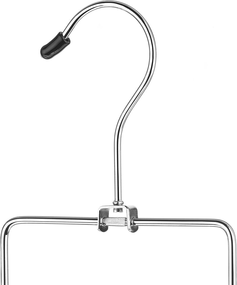 Whitmor 10 Hook Accessory Hanger in Chrome/Black for Belts and Ties - Image 3