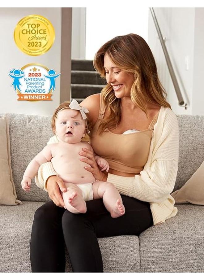 مام كوزي مضخة الثدي اللاسلكية Momcozy M5 Hands Free، مضخة الثدي القابلة للارتداء مزدوجة الفم مع قوس مزدوج مختوم بالحلمة مع 3 وضعيات و 9 مستويات، مضخة ثدي كهربائية محمولة - 24 مم، 2 حزمة لون رمادي.  - Image 5