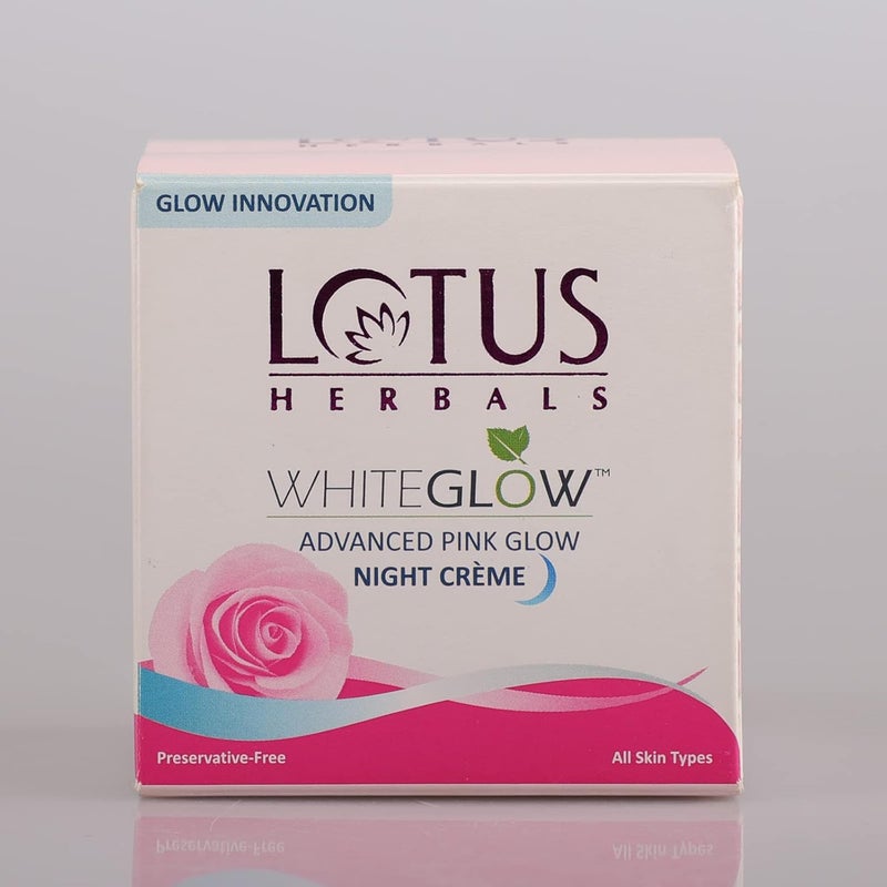 LOTUS HERBALS Lotus Herbals Whiteglow Advanced Pink Glow Night Cream Intense Hydration Preservative Free For All Skin Types 50g - Image 5