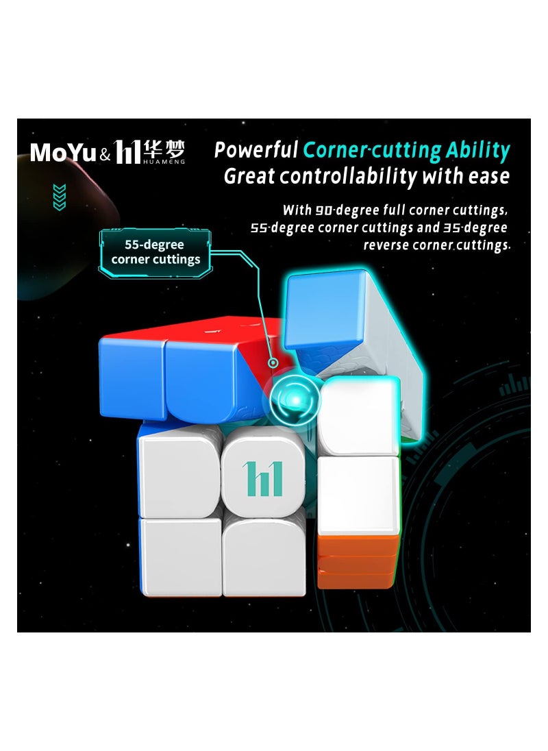MoYu - MoYu HUAMENG YS3M Maglev With Ball Core 3X3 Latest 2023 Version Stickerless Speedcube - Image 1